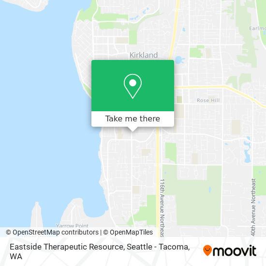 Eastside Therapeutic Resource map