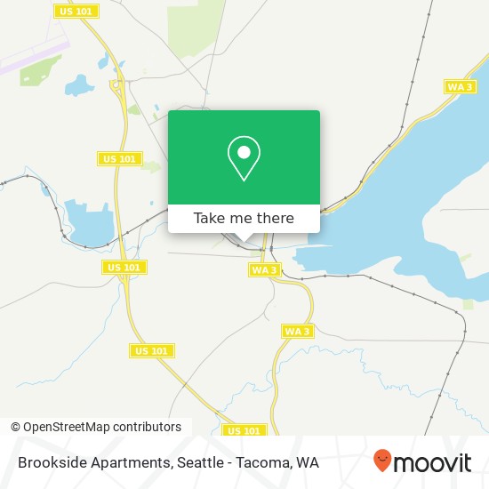 Mapa de Brookside Apartments