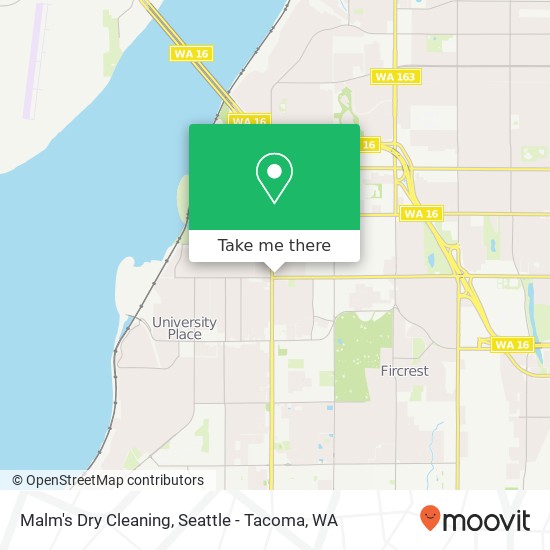 Mapa de Malm's Dry Cleaning