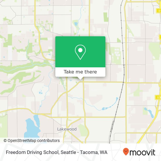 Freedom Driving School map