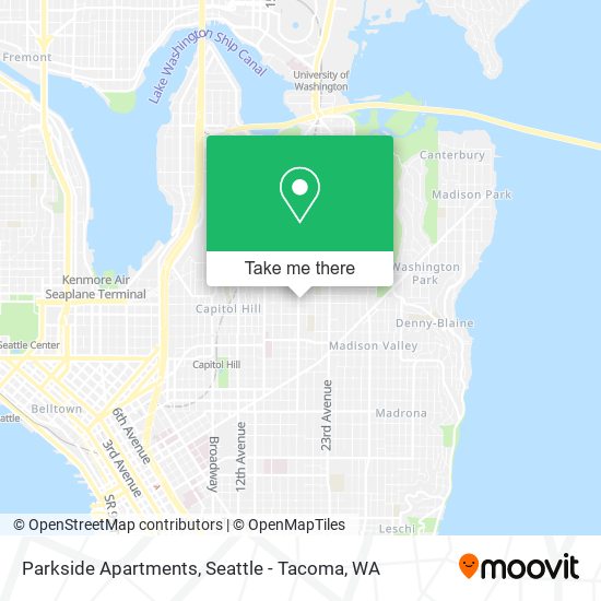 Mapa de Parkside Apartments