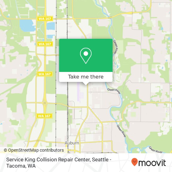 Service King Collision Repair Center map