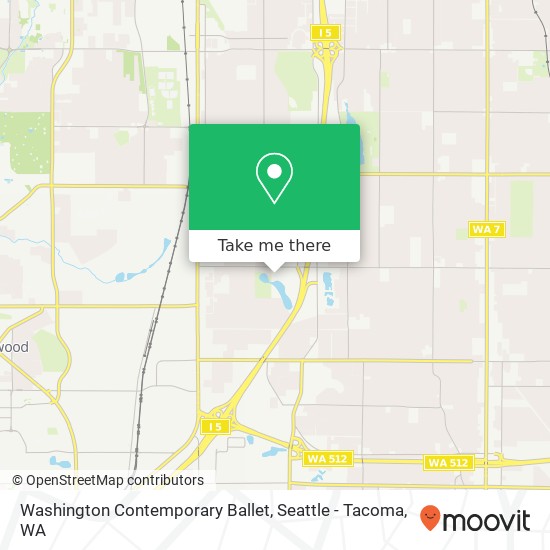 Washington Contemporary Ballet map