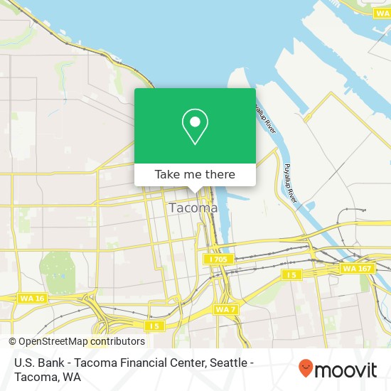 Mapa de U.S. Bank - Tacoma Financial Center