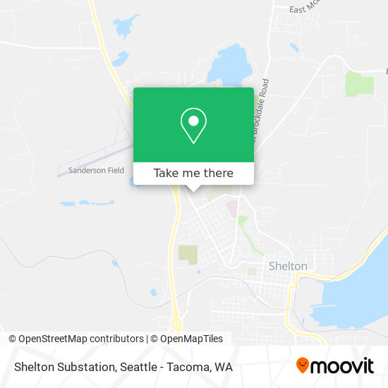 Shelton Substation map