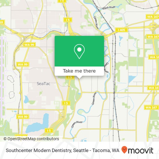 Southcenter Modern Dentistry map