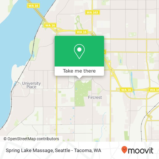 Spring Lake Massage map