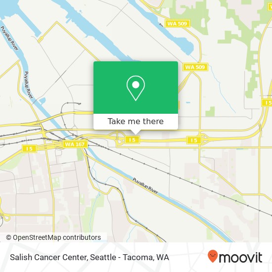 Mapa de Salish Cancer Center