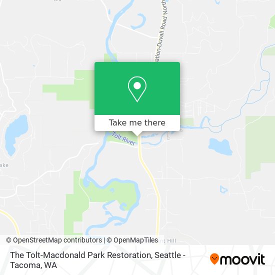 The Tolt-Macdonald Park Restoration map