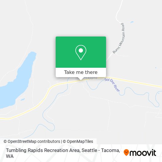 Tumbling Rapids Recreation Area map