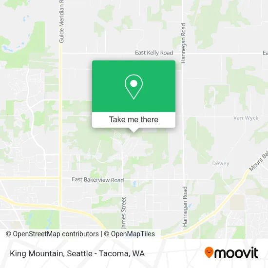 King Mountain map