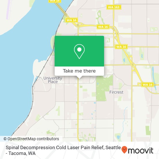 Mapa de Spinal Decompression Cold Laser Pain Relief