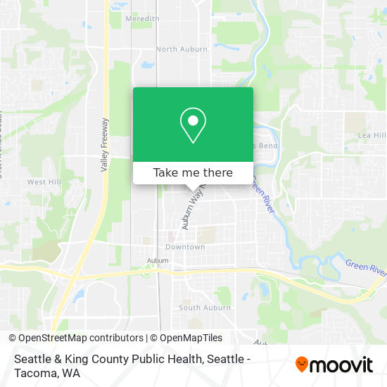 Mapa de Seattle & King County Public Health