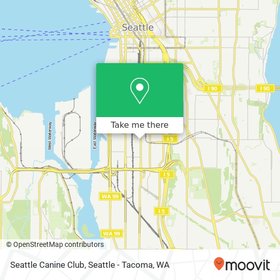 Seattle Canine Club map