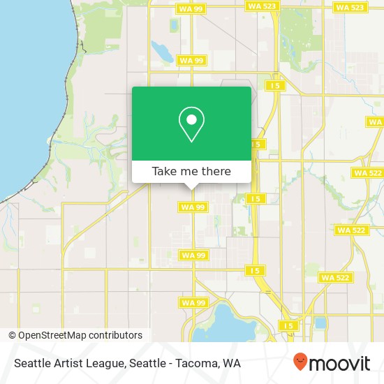 Mapa de Seattle Artist League