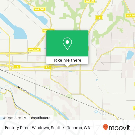 Factory Direct Windows map