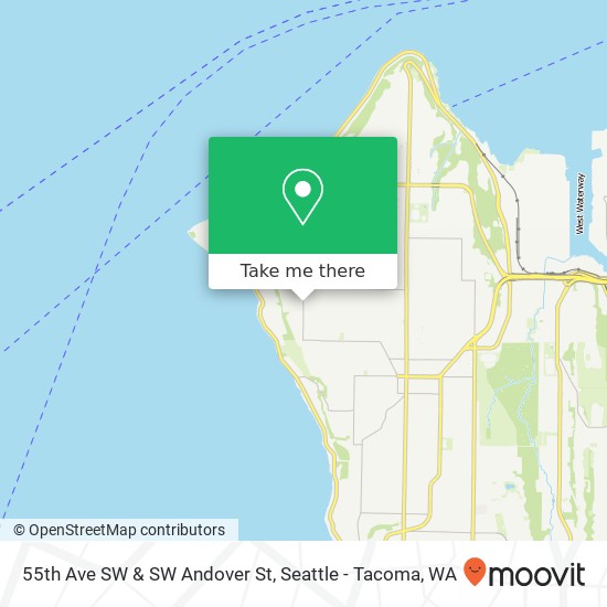 55th Ave SW & SW Andover St map