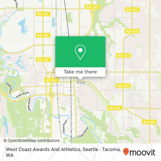 Mapa de West Coast Awards And Athletics