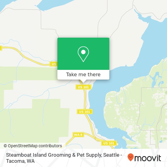 Mapa de Steamboat Island Grooming & Pet Supply
