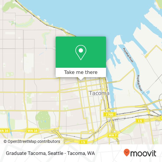 Graduate Tacoma map