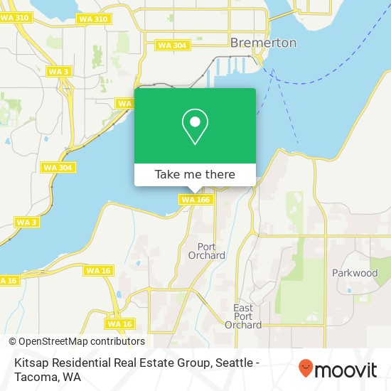 Kitsap Residential Real Estate Group map