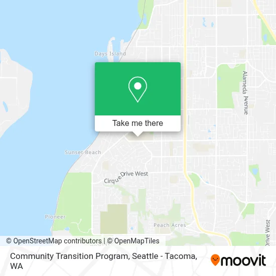 Community Transition Program map