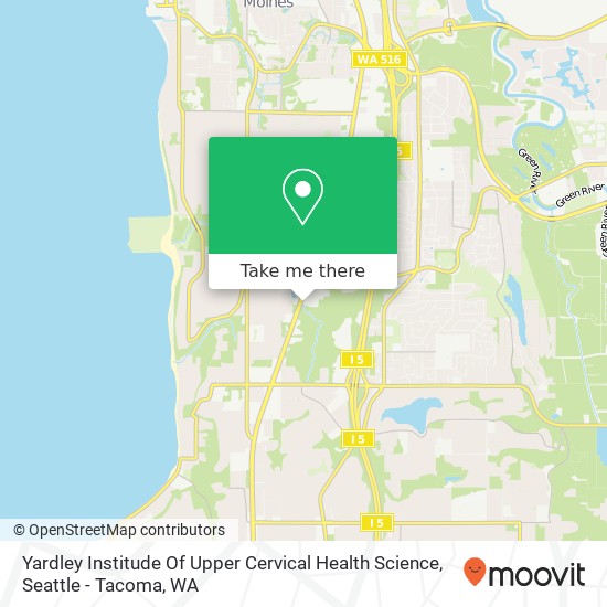 Yardley Institude Of Upper Cervical Health Science map