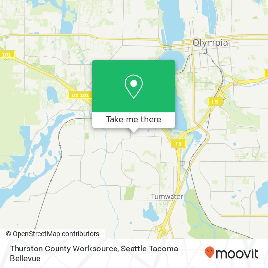 Thurston County Worksource map