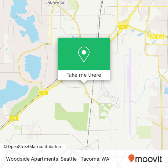 Mapa de Woodside Apartments