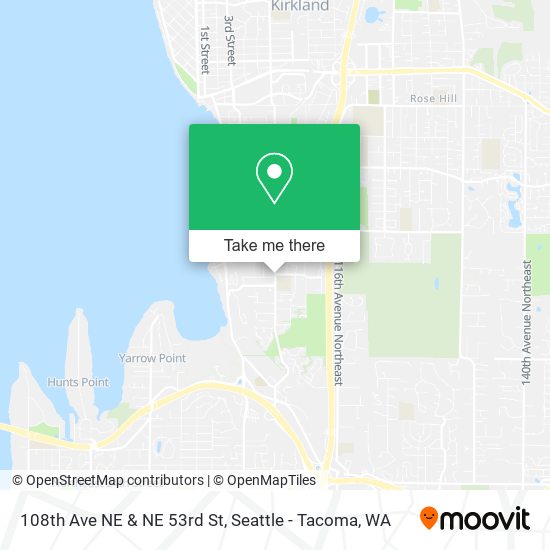 Mapa de 108th Ave NE & NE 53rd St