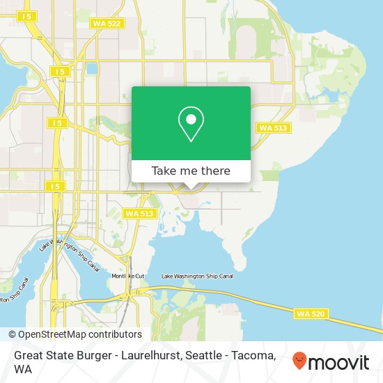 Great State Burger - Laurelhurst map