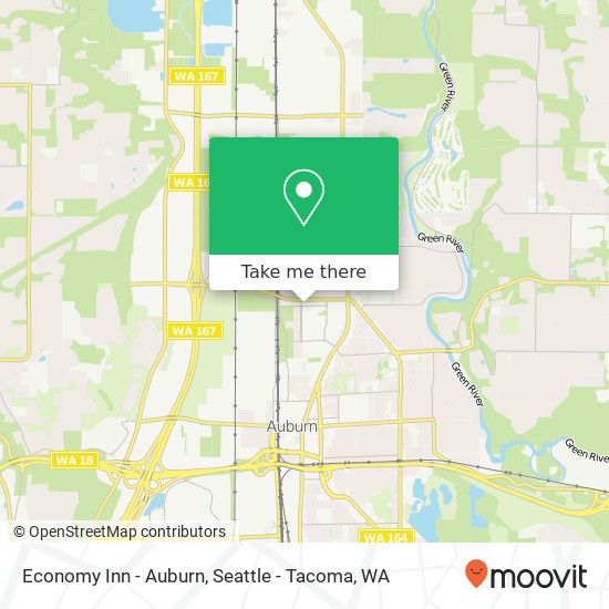 Mapa de Economy Inn - Auburn