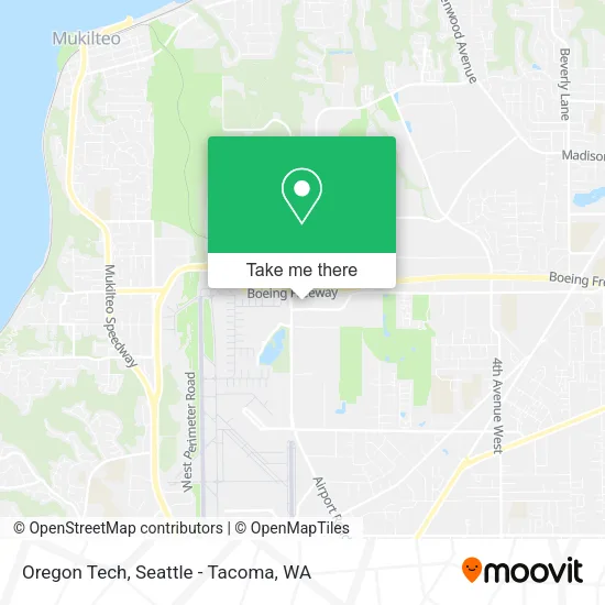 Mapa de Oregon Tech
