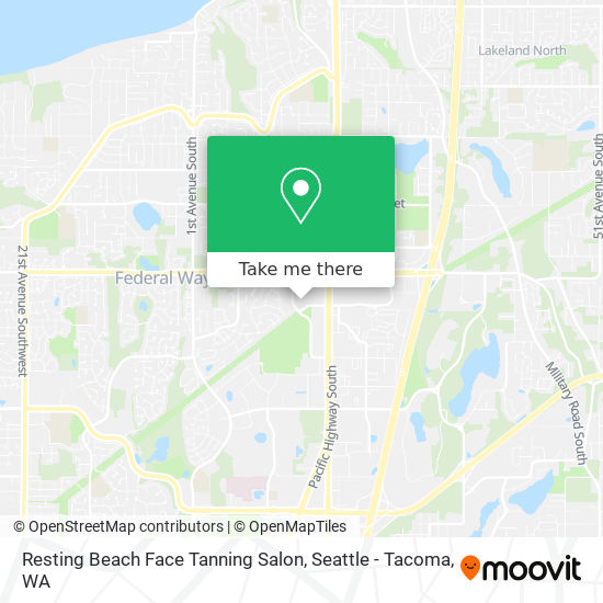 Resting Beach Face Tanning Salon map