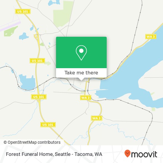 Forest Funeral Home map