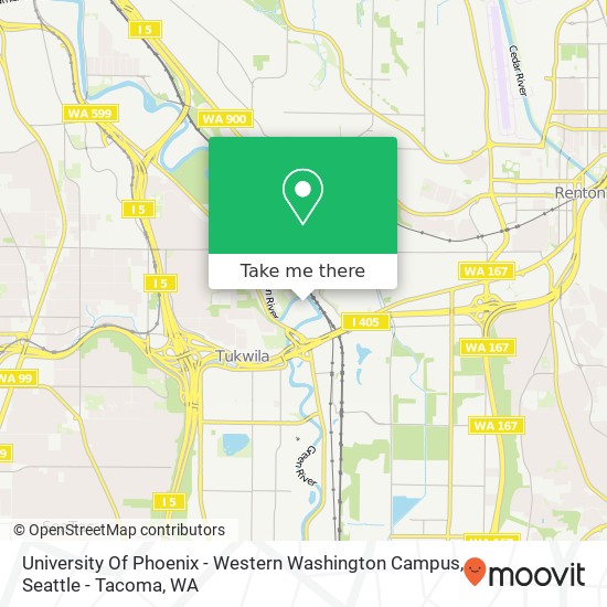 University Of Phoenix - Western Washington Campus map