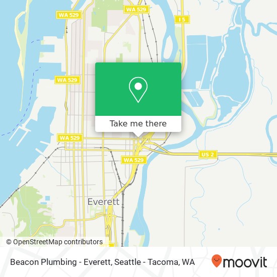 Mapa de Beacon Plumbing - Everett