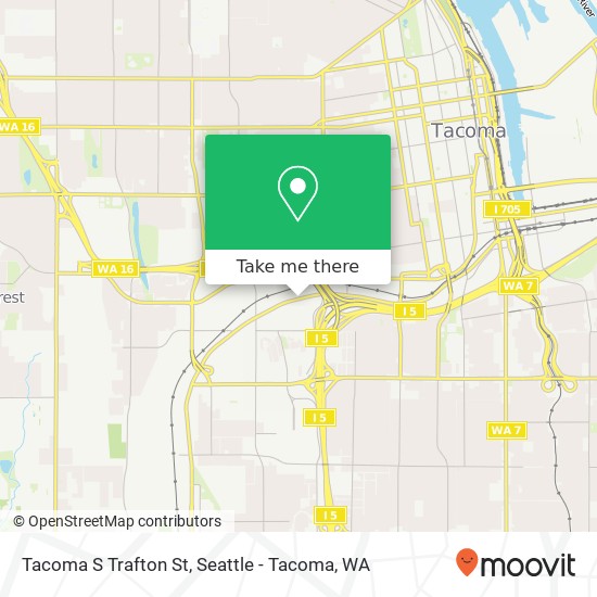 Tacoma S Trafton St map