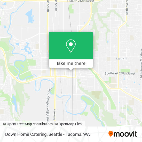 Down Home Catering map