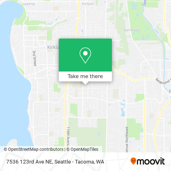 Mapa de 7536 123rd Ave NE