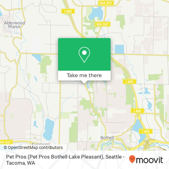 Pet Pros (Pet Pros Bothell-Lake Pleasant) map