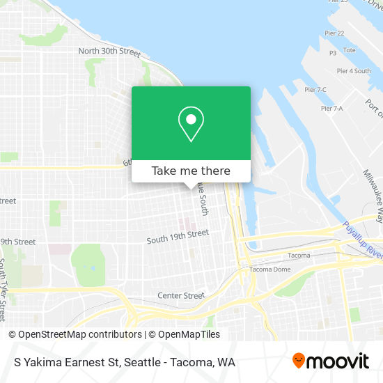 S Yakima Earnest St map