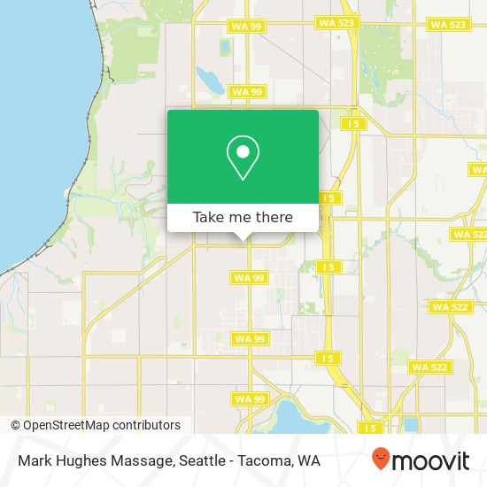 Mark Hughes Massage map