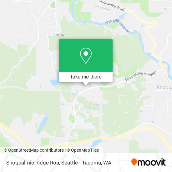 Snoqualmie Ridge Roa map
