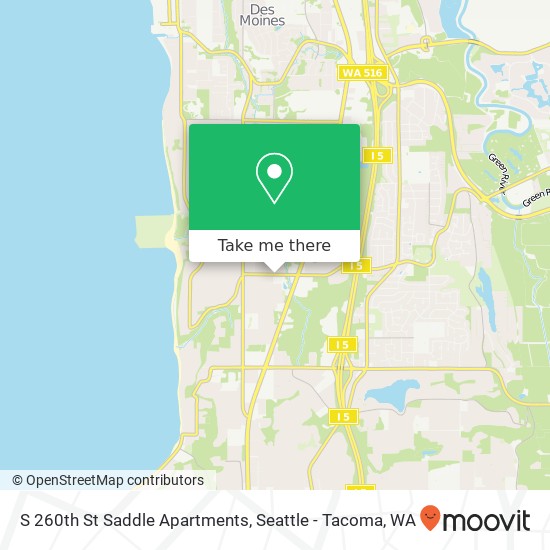 S 260th St Saddle Apartments map
