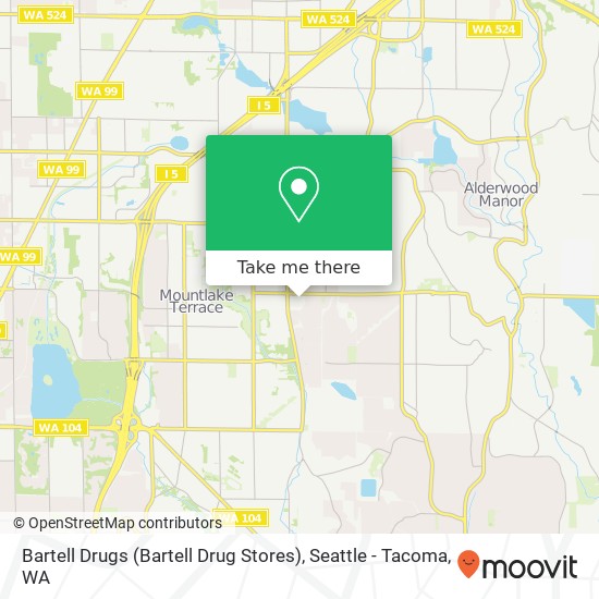 Bartell Drugs (Bartell Drug Stores) map