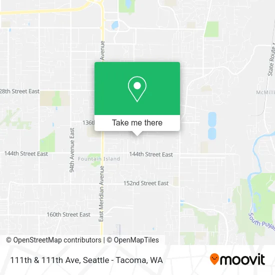 111th & 111th Ave map