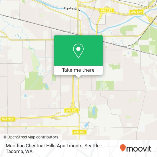 Mapa de Meridian Chestnut Hills Apartments