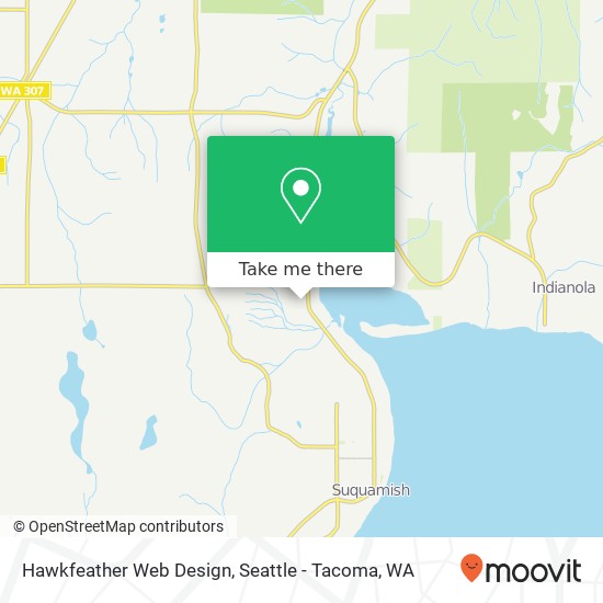 Hawkfeather Web Design map