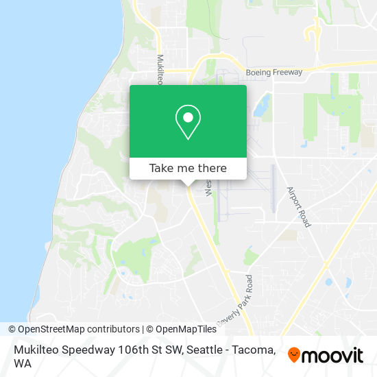 Mapa de Mukilteo Speedway 106th St SW